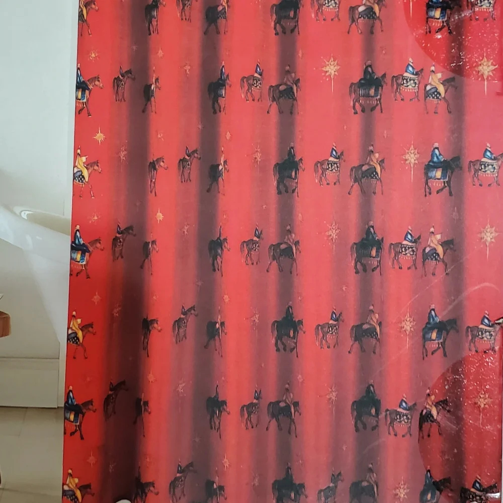 Holidays Printed Shower Curtain